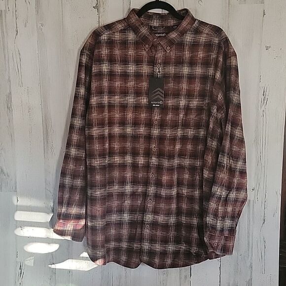 NWT Solaris Big and Tall long sleeve Flannel size 2XB - Picture 1 of 9